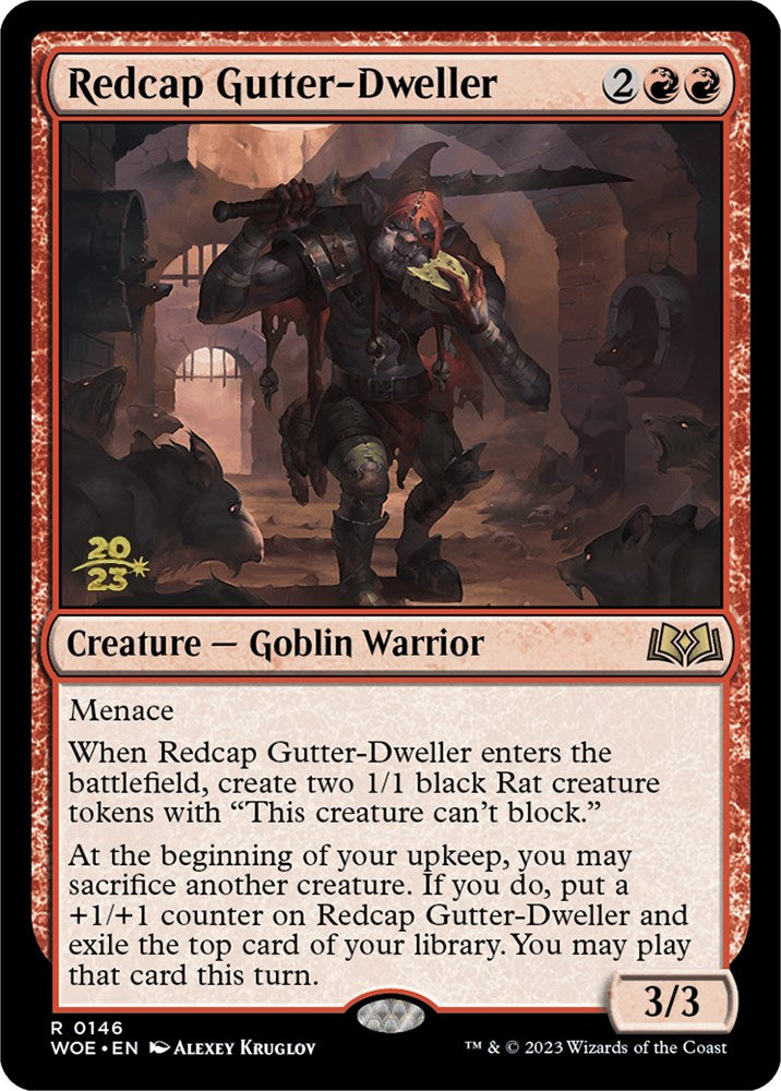 Redcap Gutter-Dweller [Wilds of Eldraine Prerelease Promos] | Rook's Games and More