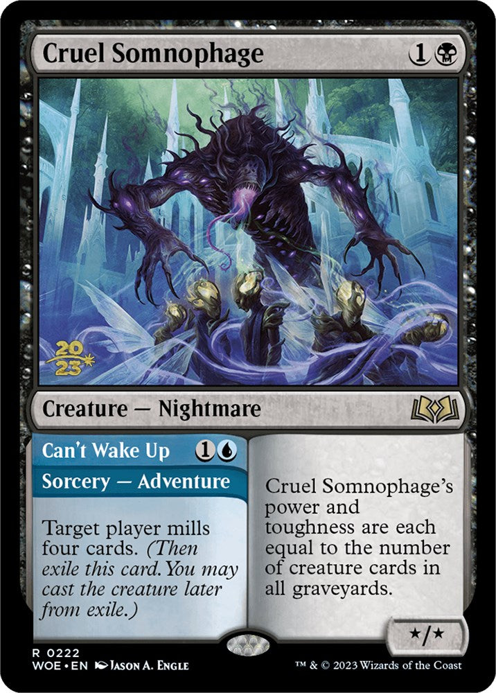 Cruel Somnophage // Can't Wake Up [Wilds of Eldraine Prerelease Promos] | Rook's Games and More