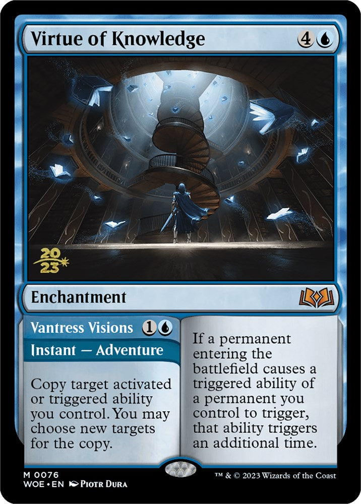 Virtue of Knowledge // Vantress Visions (Promo Pack) [Wilds of Eldraine Promos] | Rook's Games and More