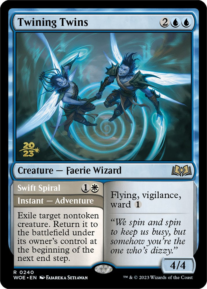 Twining Twins // Swift Spiral (Promo Pack) [Wilds of Eldraine Promos] | Rook's Games and More