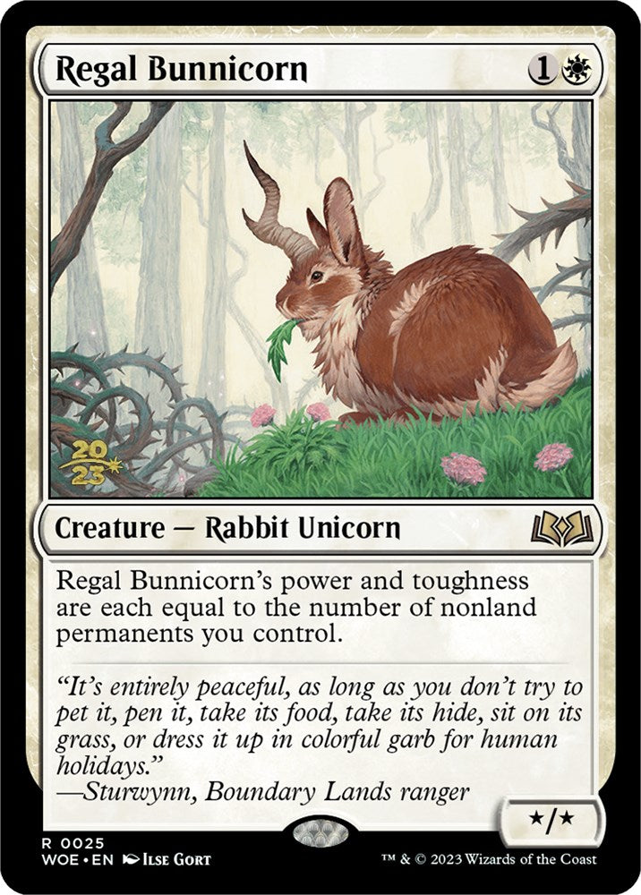 Regal Bunnicorn [Wilds of Eldraine Prerelease Promos] | Rook's Games and More