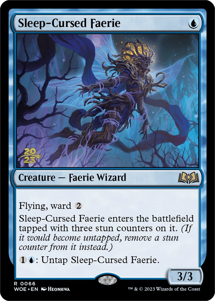 Sleep-Cursed Faerie [Wilds of Eldraine Prerelease Promos] | Rook's Games and More