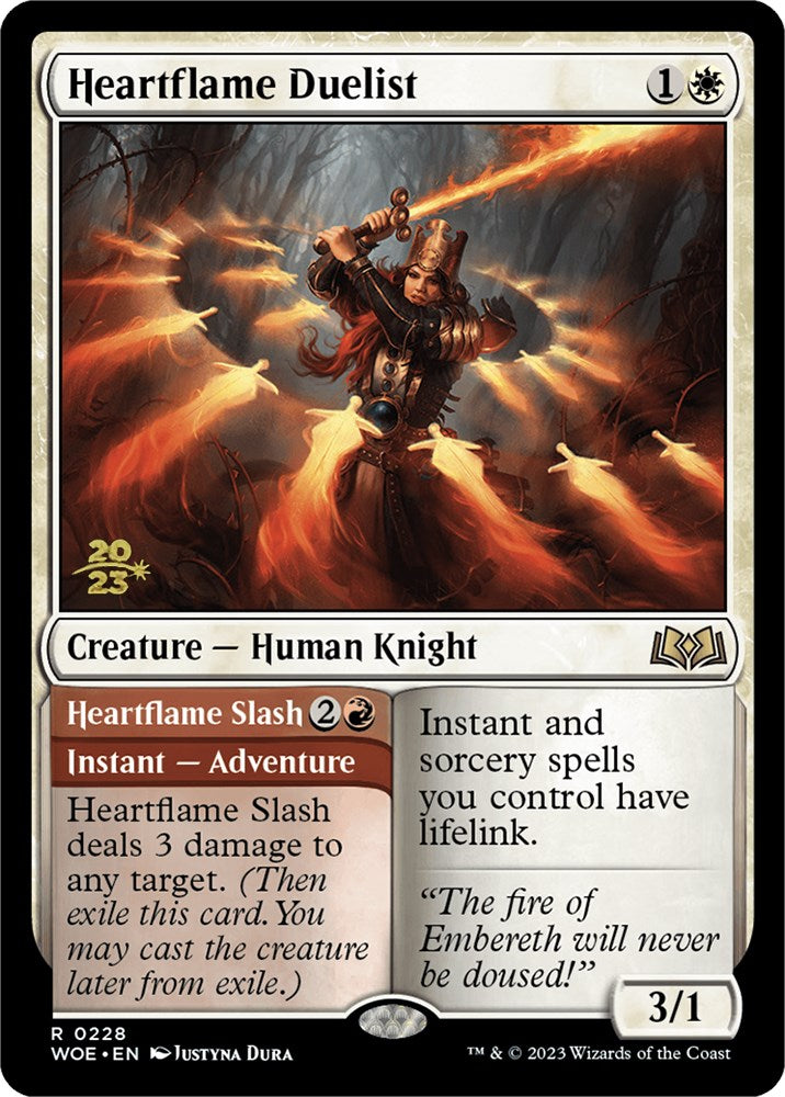 Heartflame Duelist // Heatflame Duelist (Promo Pack) [Wilds of Eldraine Promos] | Rook's Games and More