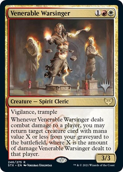 Venerable Warsinger (Promo Pack) [Strixhaven: School of Mages Promos] | Rook's Games and More