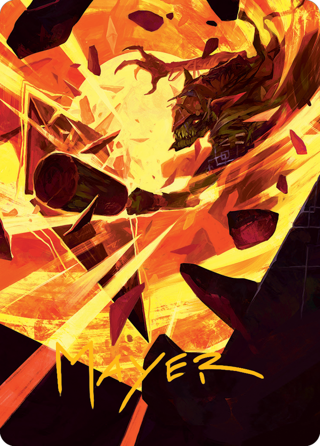 Zada, Hedron Grinder Art Card (Gold-Stamped Signature) [March of the Machine Art Series] | Rook's Games and More