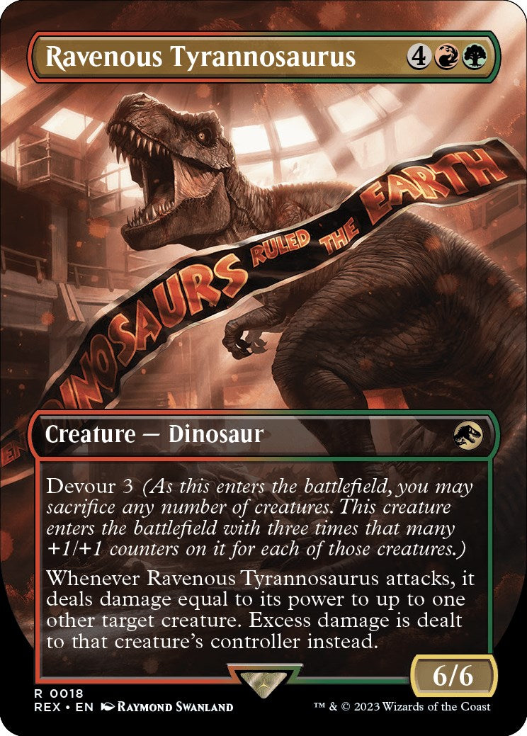 Ravenous Tyrannosaurus (Borderless) [Jurassic World Collection] | Rook's Games and More