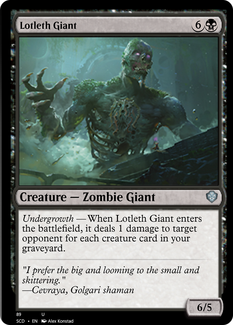 Lotleth Giant [Starter Commander Decks] | Rook's Games and More