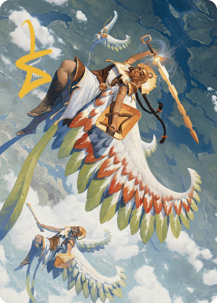 Resplendent Angel Art Card (5/81) (Gold-Stamped Signature) [The Lost Caverns of Ixalan Art Series] | Rook's Games and More