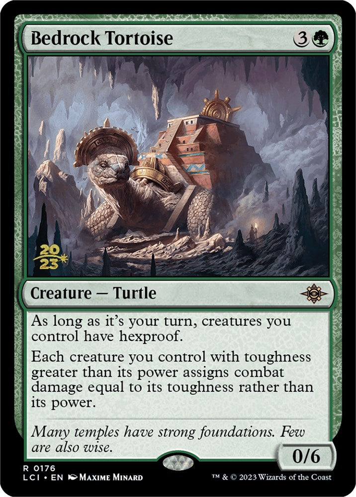 Bedrock Tortoise [The Lost Caverns of Ixalan Prerelease Cards] | Rook's Games and More