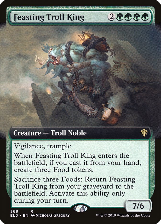 Feasting Troll King (Extended Art) [Throne of Eldraine] | Rook's Games and More