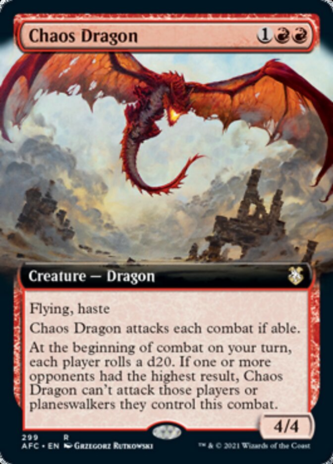 Chaos Dragon (Extended) [Dungeons & Dragons: Adventures in the Forgotten Realms Commander] | Rook's Games and More