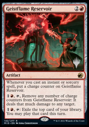 Geistflame Reservoir (Promo Pack) [Innistrad: Midnight Hunt Promos] | Rook's Games and More