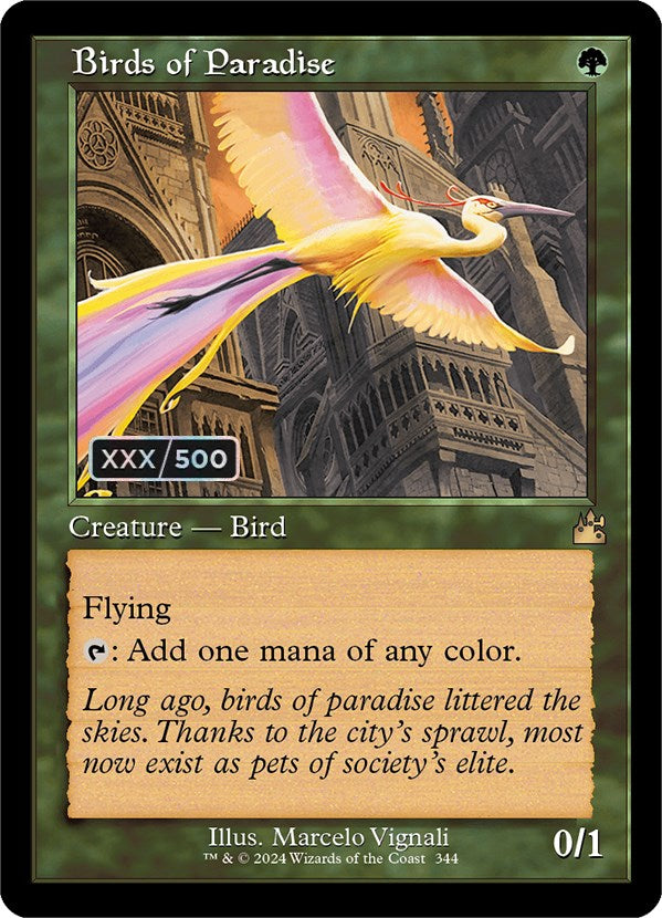 Birds of Paradise (Retro) (Serialized) [Ravnica Remastered] | Rook's Games and More