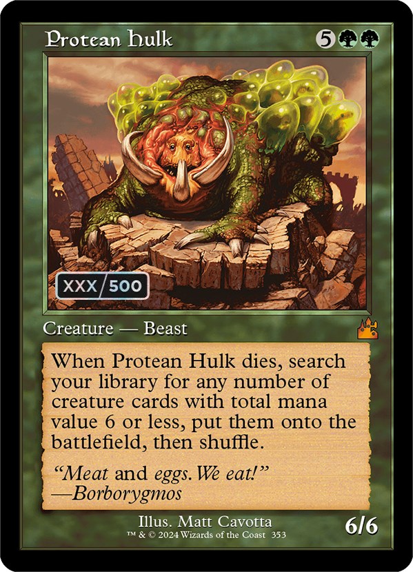 Protean Hulk (Retro) (Serialized) [Ravnica Remastered] | Rook's Games and More