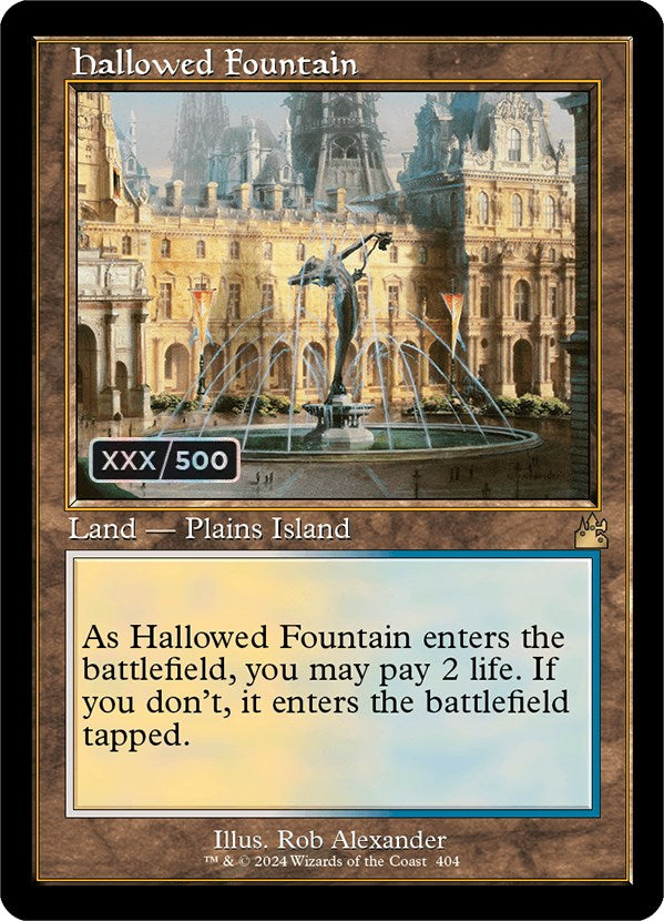 Hallowed Fountain (Retro) (Serialized) [Ravnica Remastered] | Rook's Games and More