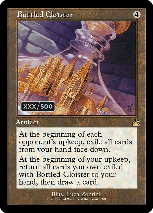 Bottled Cloister (Retro) (Serialized) [Ravnica Remastered] | Rook's Games and More