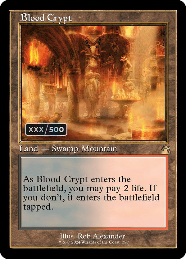 Blood Crypt (Retro) (Serialized) [Ravnica Remastered] | Rook's Games and More