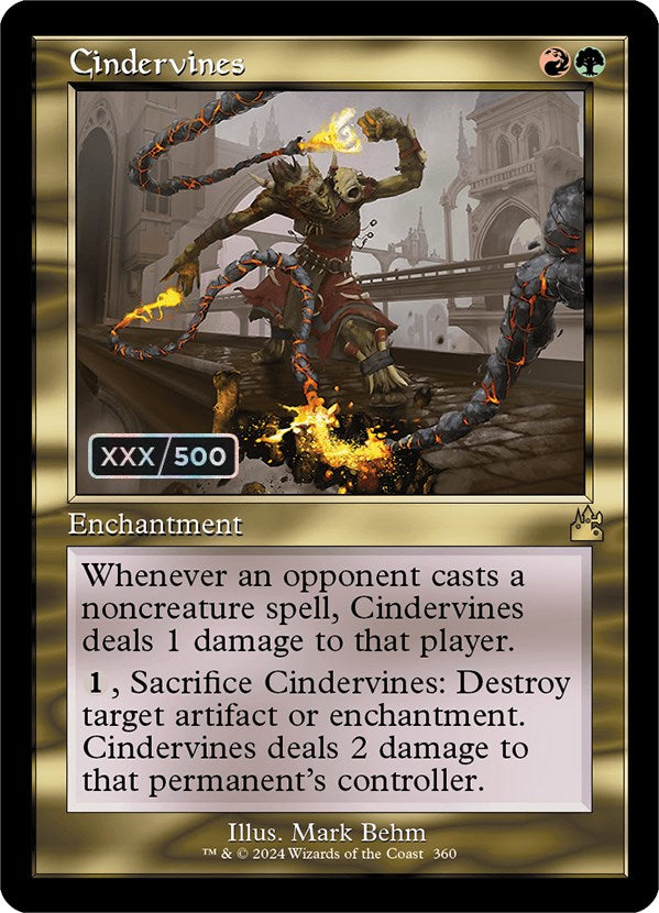 Cindervines (Retro) (Serialized) [Ravnica Remastered] | Rook's Games and More