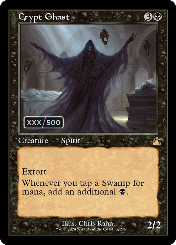 Crypt Ghast (Retro) (Serialized) [Ravnica Remastered] | Rook's Games and More