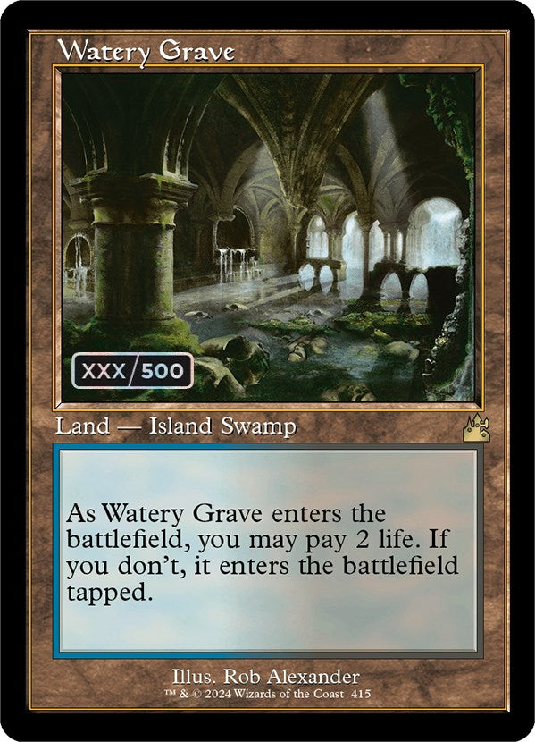 Watery Grave (Retro) (Serialized) [Ravnica Remastered] | Rook's Games and More