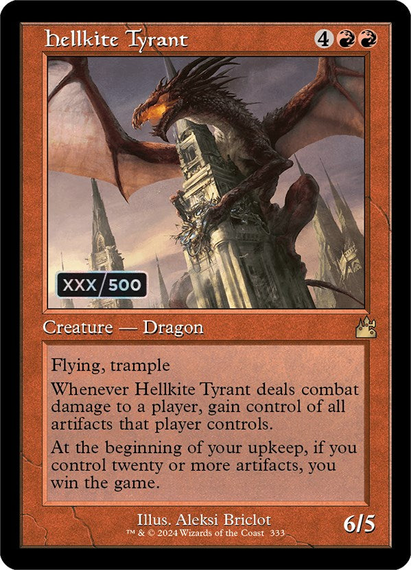 Hellkite Tyrant (Retro) (Serialized) [Ravnica Remastered] | Rook's Games and More