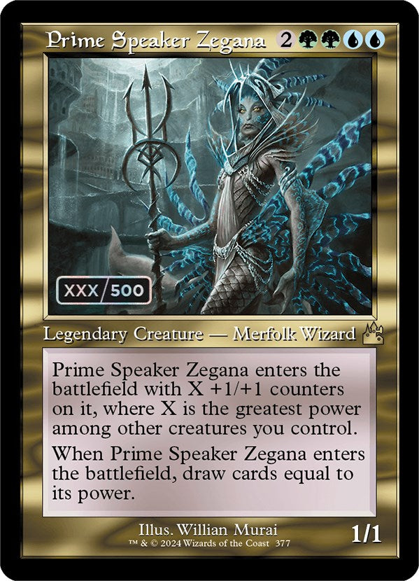 Prime Speaker Zegana (Retro) (Serialized) [Ravnica Remastered] | Rook's Games and More