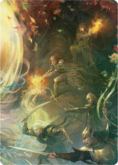 Rally the Galadhrim Art Card [The Lord of the Rings: Tales of Middle-earth Art Series]