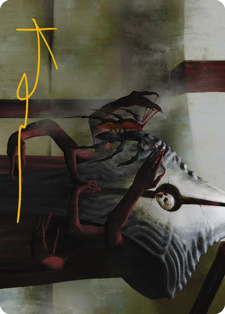 Vivisection Evangelist Art Card (Gold-Stamped Signature) [Phyrexia: All Will Be One Art Series] | Rook's Games and More