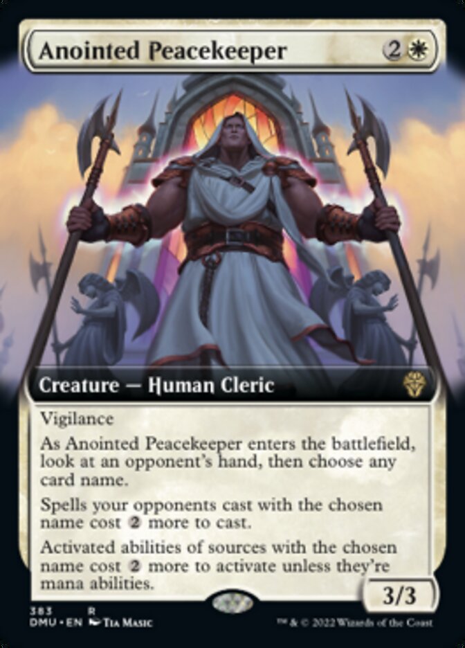 Anointed Peacekeeper (Extended Art) [Dominaria United] | Rook's Games and More
