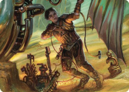 Mishra, Excavation Prodigy Art Card [The Brothers' War Art Series] | Rook's Games and More