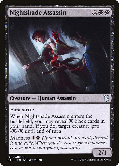 Nightshade Assassin [Commander 2019] | Rook's Games and More