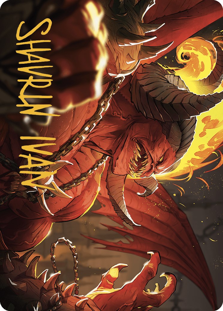 Rakdos, Patron of Chaos Art Card (45/49) (Gold-Stamped Signature) [Murders at Karlov Manor Art Series] | Rook's Games and More