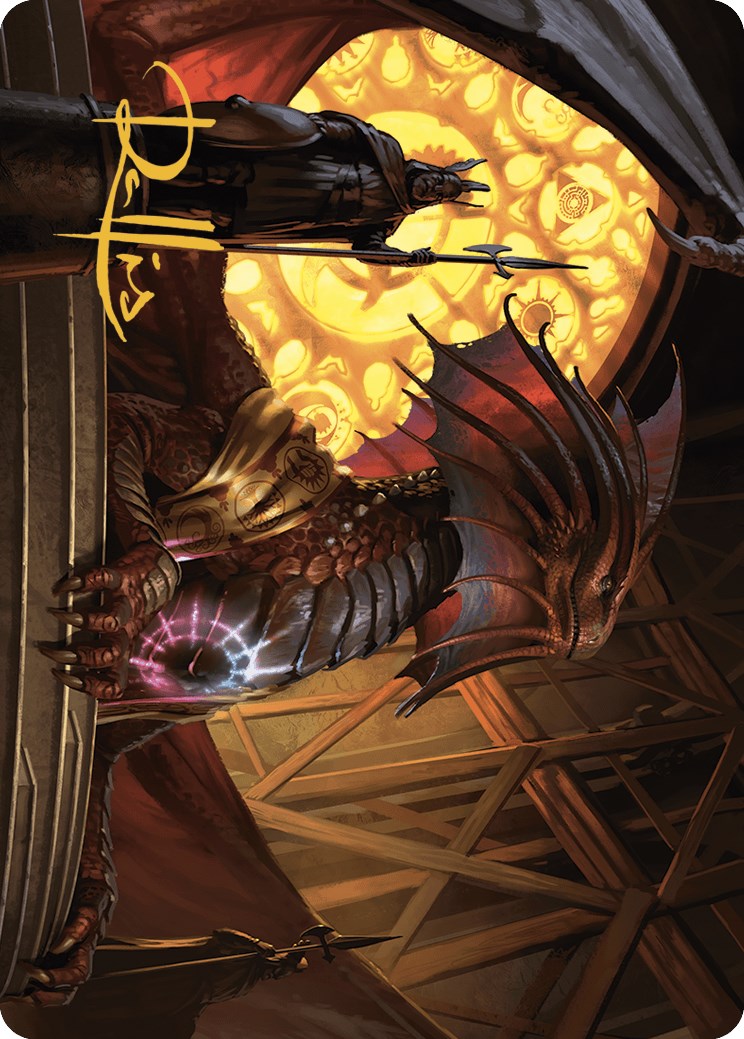 Niv-Mizzet, Guildpact Art Card (21/49) (Gold-Stamped Signature) [Murders at Karlov Manor Art Series] | Rook's Games and More