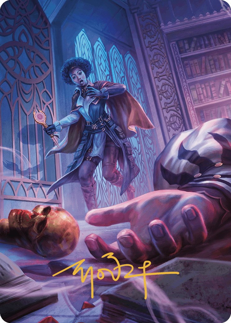 Deadly Complication Art Card (Gold-Stamped Signature) [Murders at Karlov Manor Art Series] | Rook's Games and More