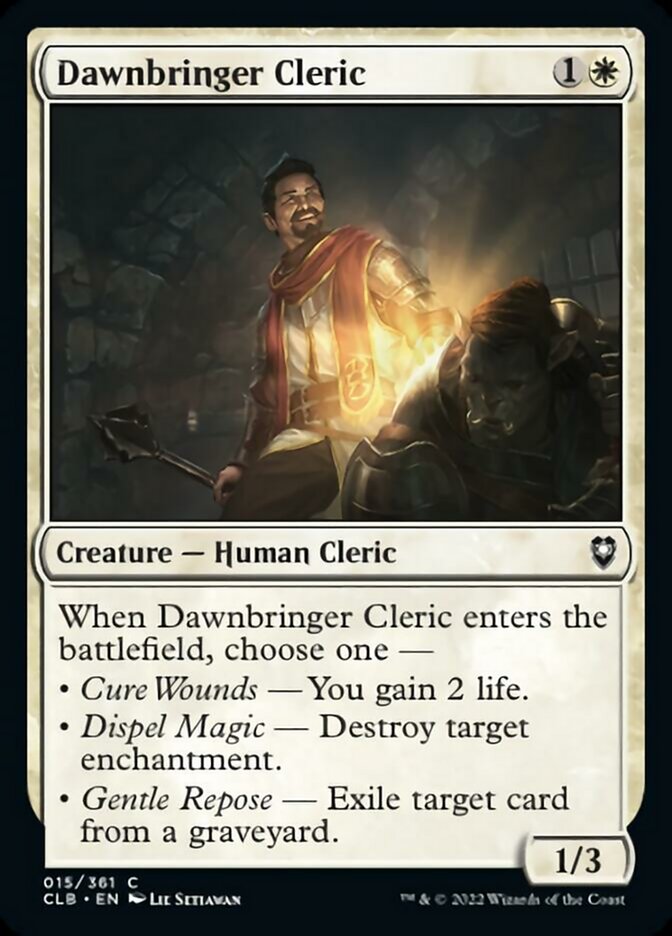 Dawnbringer Cleric [Commander Legends: Battle for Baldur's Gate] | Rook's Games and More