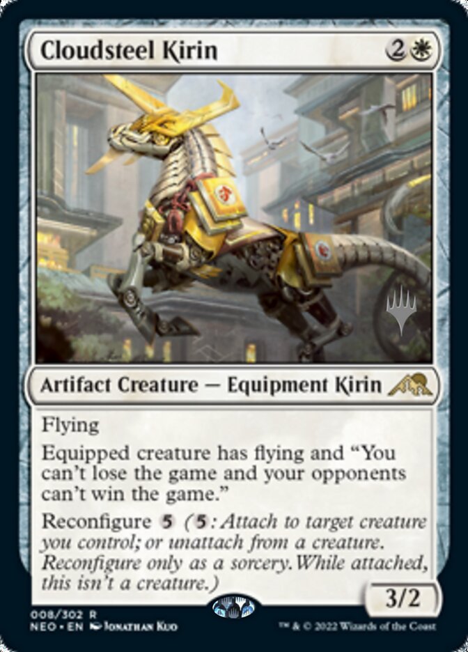 Cloudsteel Kirin (Promo Pack) [Kamigawa: Neon Dynasty Promos] | Rook's Games and More