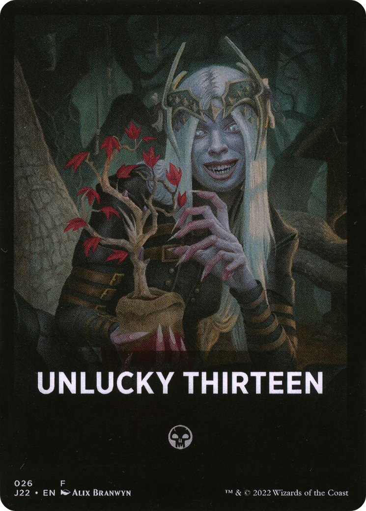 Unlucky Thirteen Theme Card [Jumpstart 2022 Front Cards] | Rook's Games and More