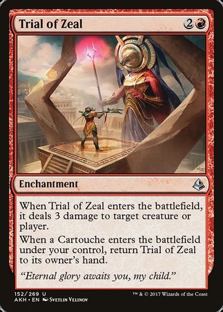 Trial of Zeal [Amonkhet] | Rook's Games and More