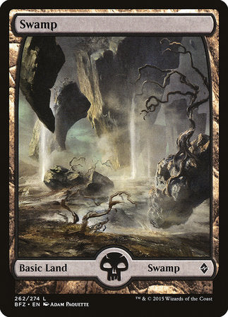 Swamp (262) - Full Art [Battle for Zendikar] | Rook's Games and More