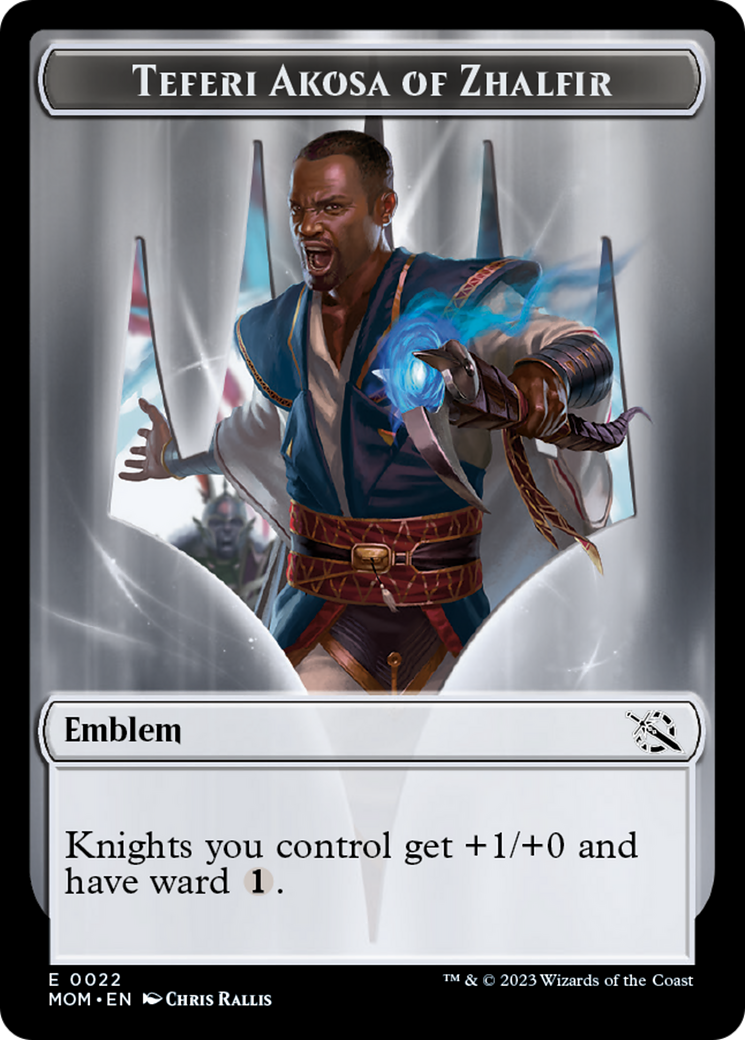 Teferi Akosa of Zhalfir Emblem [March of the Machine Tokens] | Rook's Games and More