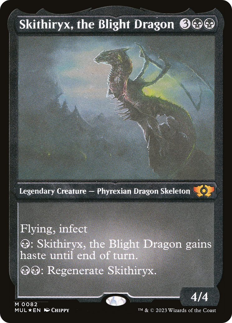 Skithiryx, the Blight Dragon (Foil Etched) [Multiverse Legends] | Rook's Games and More