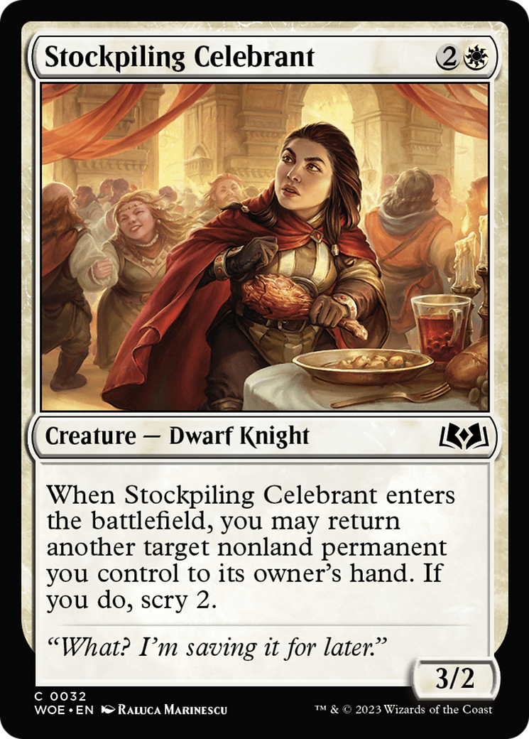 Stockpiling Celebrant [Wilds of Eldraine] | Rook's Games and More