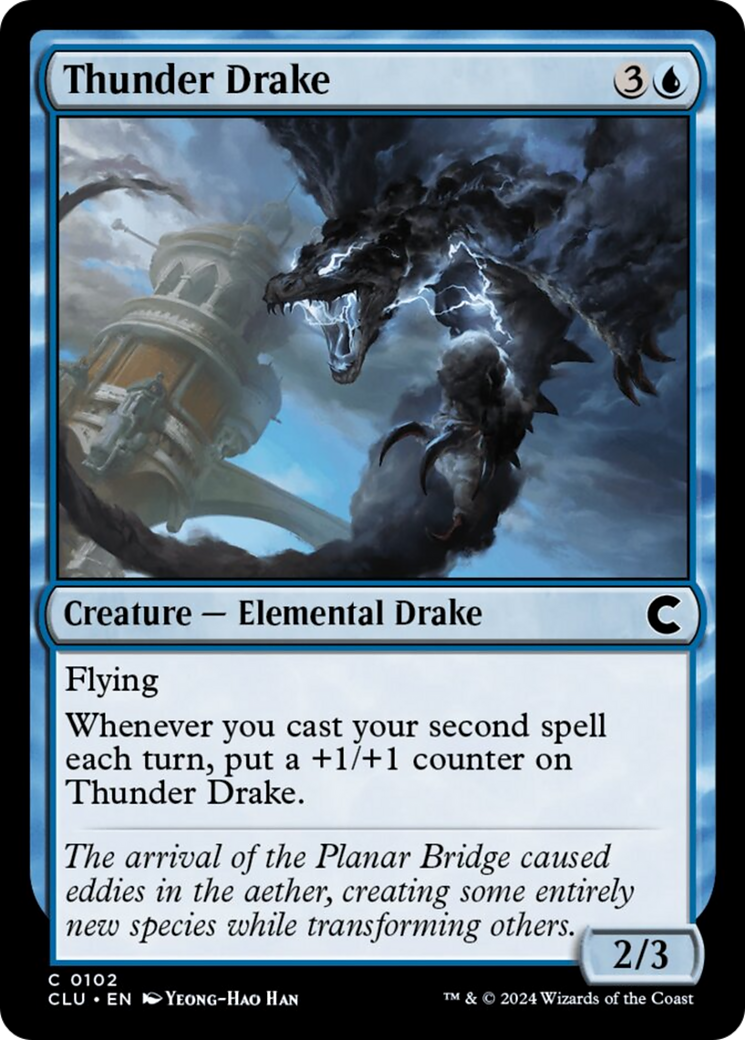 Thunder Drake [Ravnica: Clue Edition] | Rook's Games and More