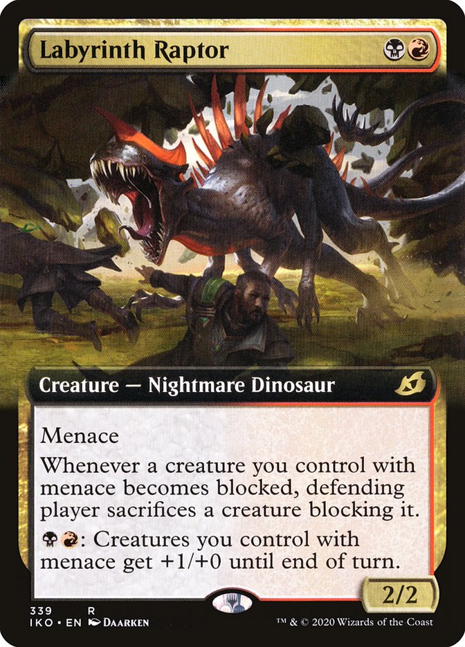 Labyrinth Raptor (Extended Art) [Ikoria: Lair of Behemoths] | Rook's Games and More