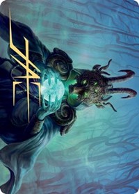 Masked Vandal Art Card (Gold-Stamped Signature) [Kaldheim: Art Series] | Rook's Games and More