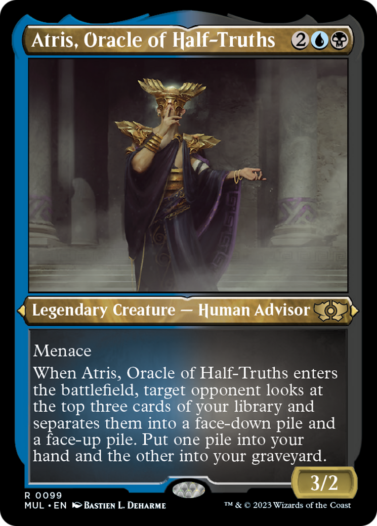 Atris, Oracle of Half-Truths (Foil Etched) [Multiverse Legends] | Rook's Games and More