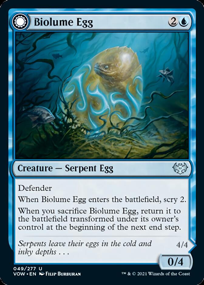 Biolume Egg // Biolume Serpent [Innistrad: Crimson Vow] | Rook's Games and More