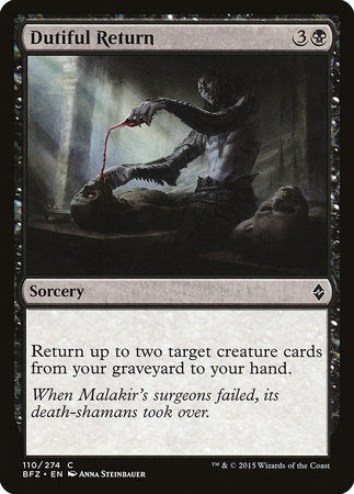 Dutiful Return [Battle for Zendikar] | Rook's Games and More