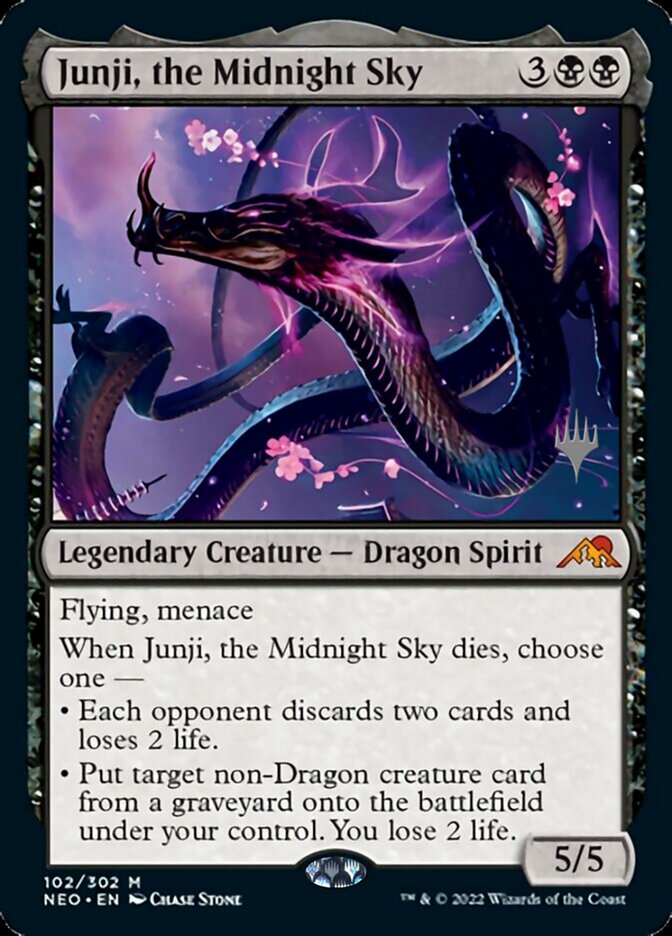 Junji, the Midnight Sky (Promo Pack) [Kamigawa: Neon Dynasty Promos] | Rook's Games and More