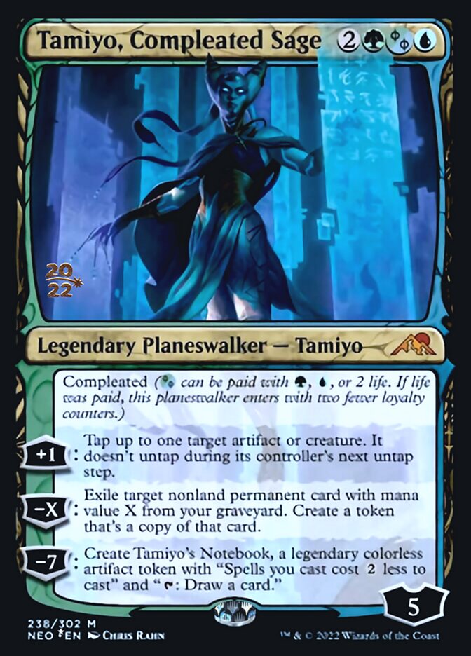 Tamiyo, Compleated Sage [Kamigawa: Neon Dynasty Prerelease Promos] | Rook's Games and More